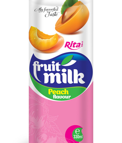 peach flavour fruit milk